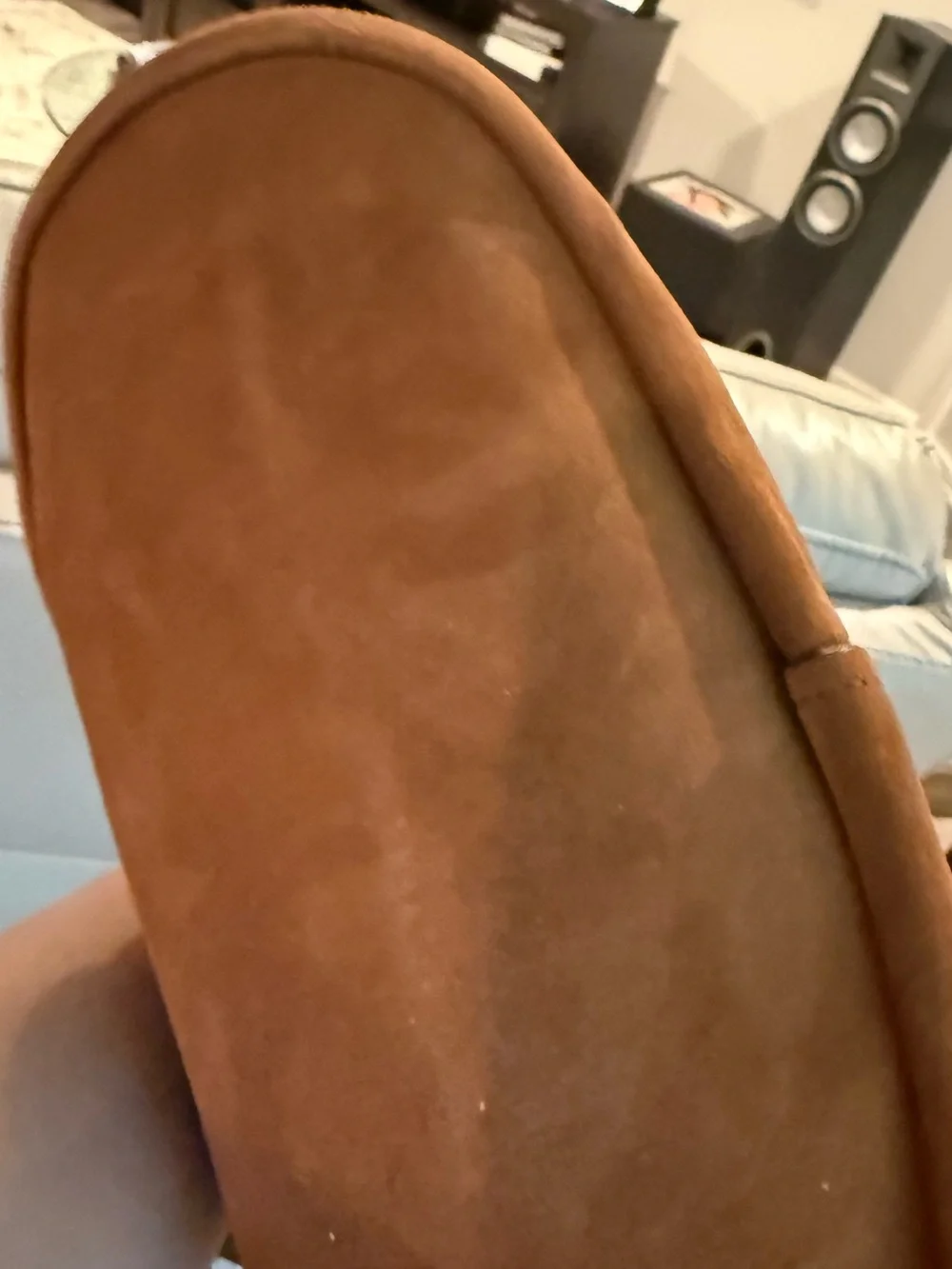 Suede Shoulder Bag in Brown - Picture 10 of 10